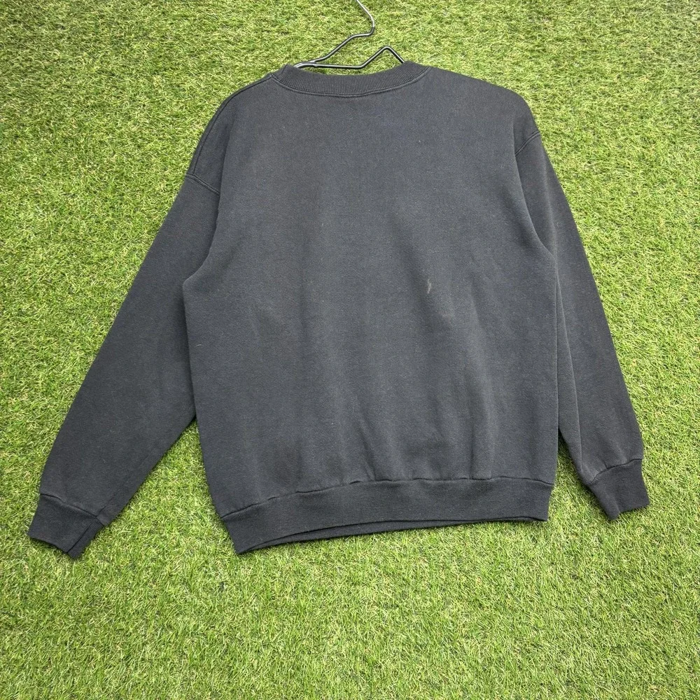 Vintage Orlando Magic Sweatshirt Mens Medium Black NBA Basketball Pullover Hanes